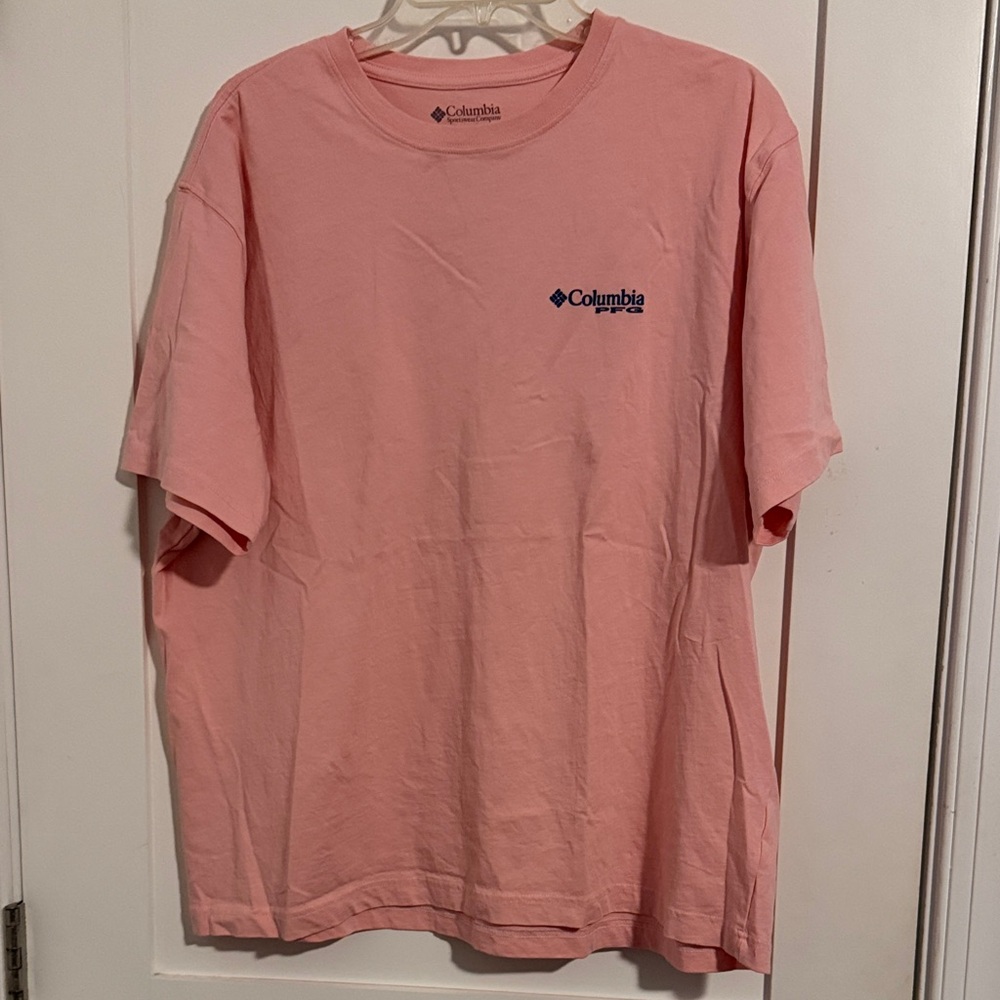 Columbia Men's Light Pink Short-Sleeve Logo Tee